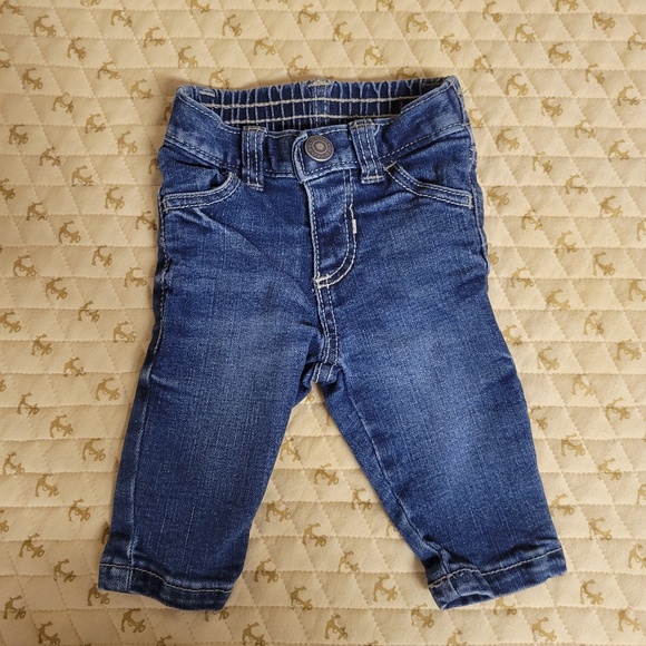 Old Navy Denim Blue Jeans 0-3M - Picture 1 of 3